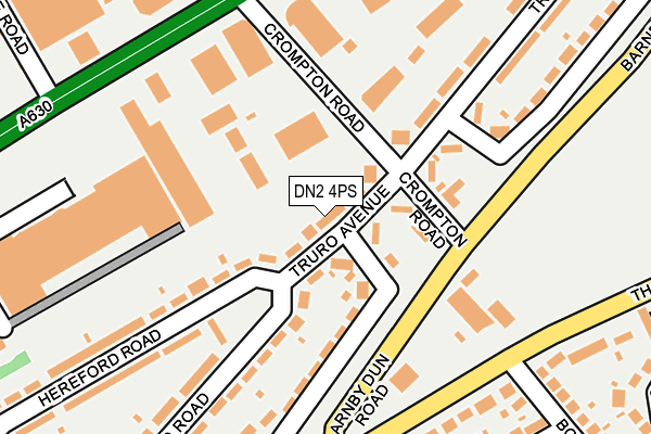 DN2 4PS map - OS OpenMap – Local (Ordnance Survey)