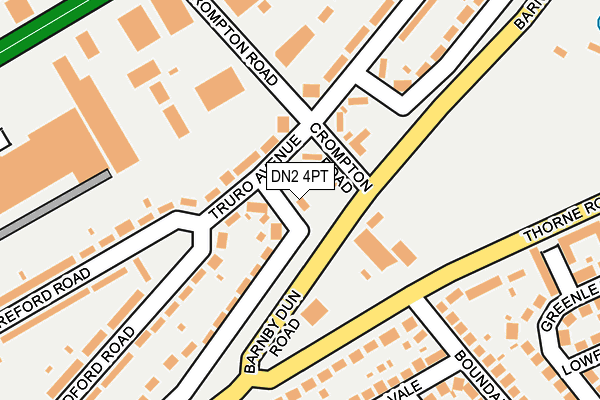 DN2 4PT map - OS OpenMap – Local (Ordnance Survey)