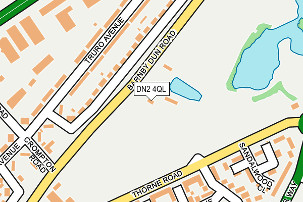 DN2 4QL map - OS OpenMap – Local (Ordnance Survey)