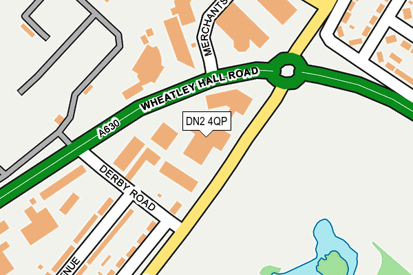 DN2 4QP map - OS OpenMap – Local (Ordnance Survey)