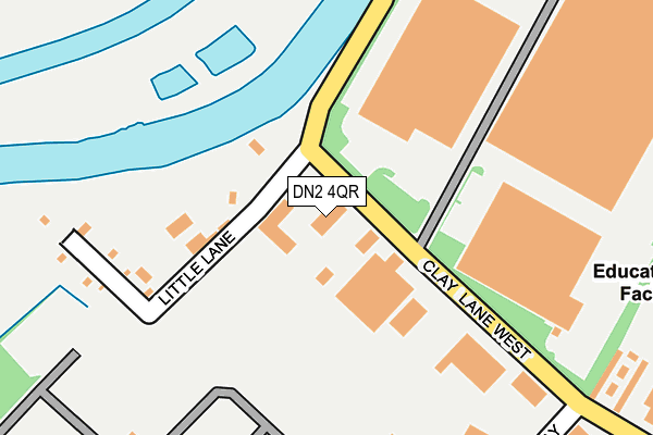 DN2 4QR map - OS OpenMap – Local (Ordnance Survey)