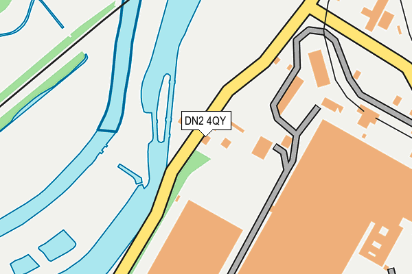 DN2 4QY map - OS OpenMap – Local (Ordnance Survey)