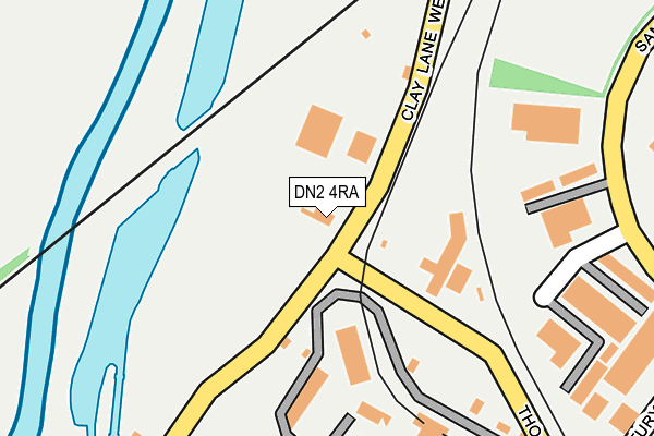 DN2 4RA map - OS OpenMap – Local (Ordnance Survey)