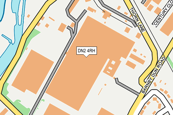 DN2 4RH map - OS OpenMap – Local (Ordnance Survey)