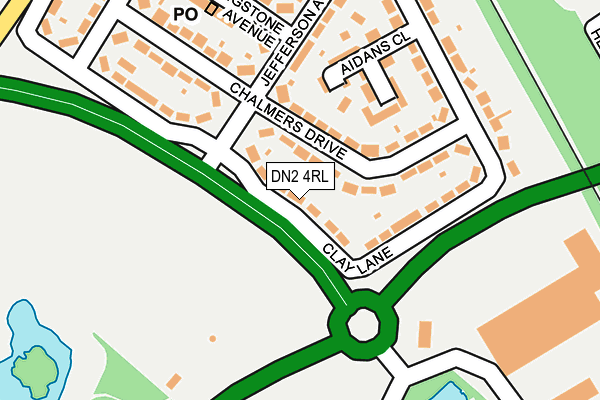 DN2 4RL map - OS OpenMap – Local (Ordnance Survey)