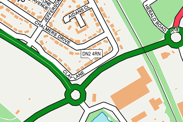 DN2 4RN map - OS OpenMap – Local (Ordnance Survey)