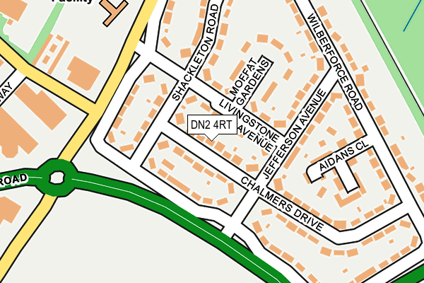 DN2 4RT map - OS OpenMap – Local (Ordnance Survey)