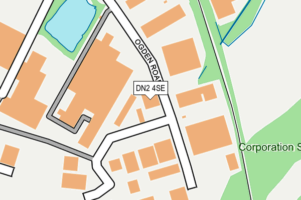 DN2 4SE map - OS OpenMap – Local (Ordnance Survey)