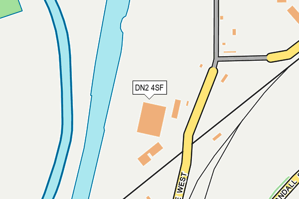 DN2 4SF map - OS OpenMap – Local (Ordnance Survey)