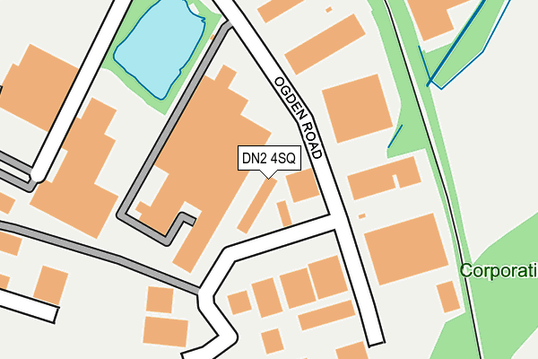 DN2 4SQ map - OS OpenMap – Local (Ordnance Survey)