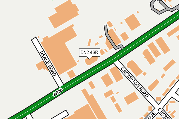 DN2 4SR map - OS OpenMap – Local (Ordnance Survey)