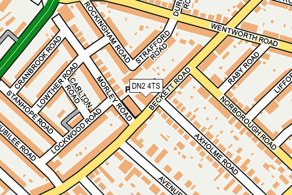 DN2 4TS map - OS OpenMap – Local (Ordnance Survey)
