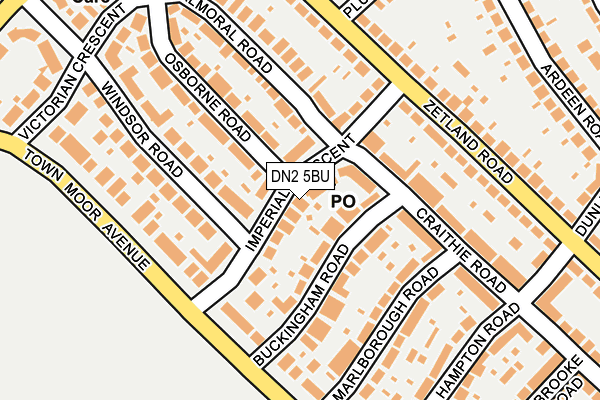 DN2 5BU map - OS OpenMap – Local (Ordnance Survey)