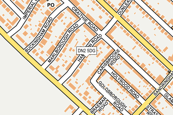 DN2 5DG map - OS OpenMap – Local (Ordnance Survey)