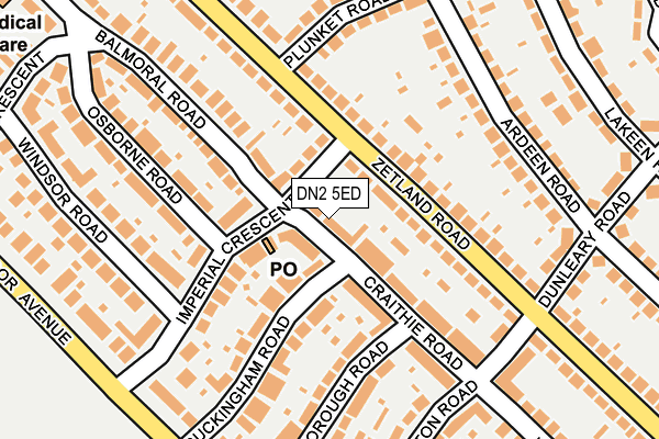 DN2 5ED map - OS OpenMap – Local (Ordnance Survey)