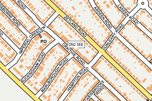 DN2 5EE map - OS OpenMap – Local (Ordnance Survey)