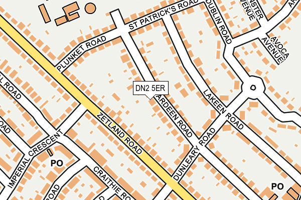 DN2 5ER map - OS OpenMap – Local (Ordnance Survey)