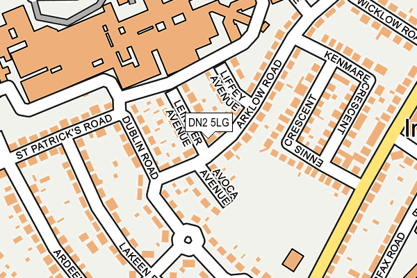DN2 5LG map - OS OpenMap – Local (Ordnance Survey)