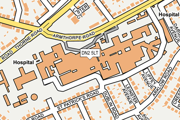 DN2 5LT map - OS OpenMap – Local (Ordnance Survey)