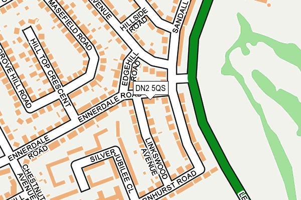 DN2 5QS map - OS OpenMap – Local (Ordnance Survey)