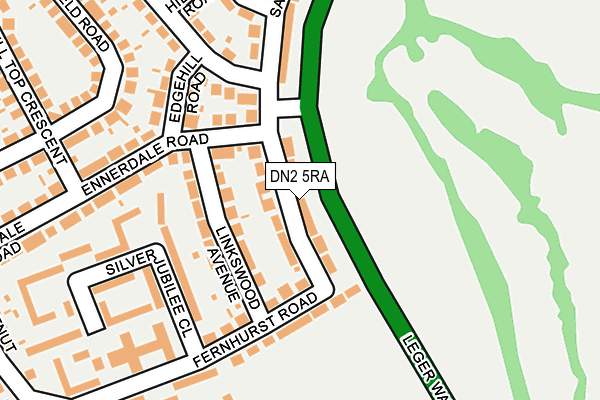 DN2 5RA map - OS OpenMap – Local (Ordnance Survey)