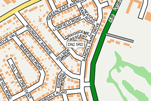 DN2 5RD map - OS OpenMap – Local (Ordnance Survey)