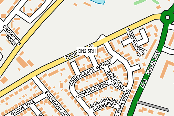 DN2 5RH map - OS OpenMap – Local (Ordnance Survey)