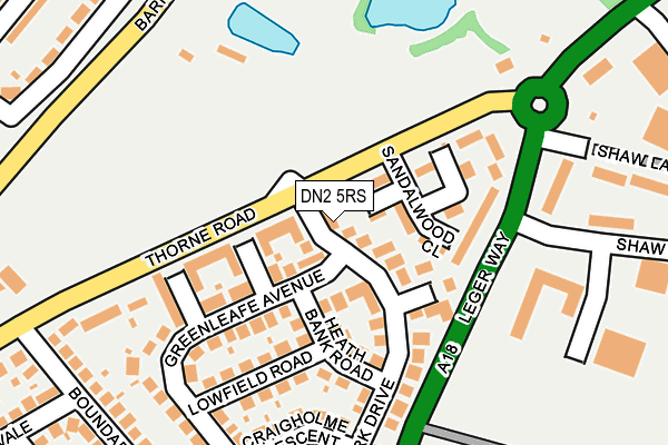DN2 5RS map - OS OpenMap – Local (Ordnance Survey)