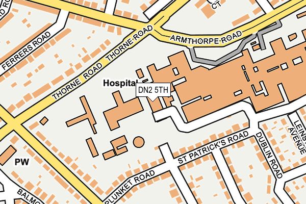 DN2 5TH map - OS OpenMap – Local (Ordnance Survey)