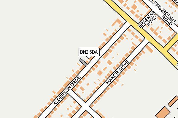 DN2 6DA map - OS OpenMap – Local (Ordnance Survey)
