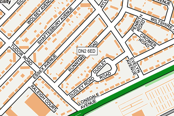 DN2 6ED map - OS OpenMap – Local (Ordnance Survey)