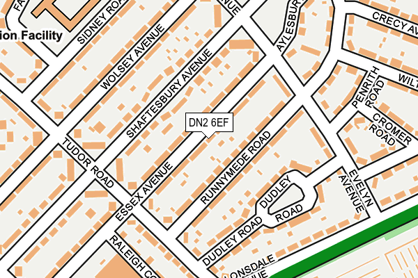 DN2 6EF map - OS OpenMap – Local (Ordnance Survey)