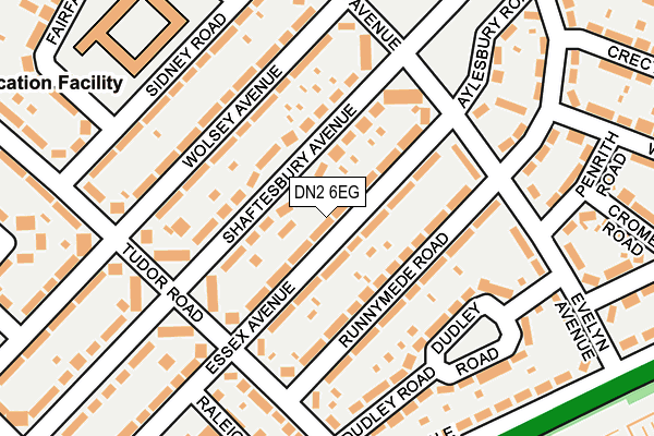 DN2 6EG map - OS OpenMap – Local (Ordnance Survey)