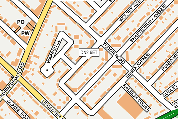 DN2 6ET map - OS OpenMap – Local (Ordnance Survey)