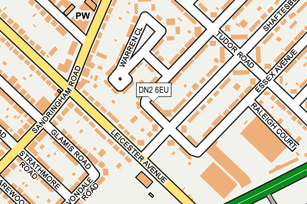 DN2 6EU map - OS OpenMap – Local (Ordnance Survey)