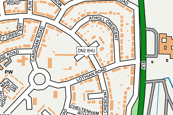 DN2 6HU map - OS OpenMap – Local (Ordnance Survey)