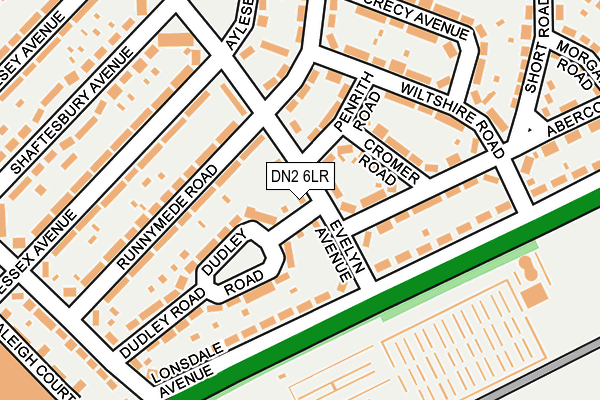 DN2 6LR map - OS OpenMap – Local (Ordnance Survey)