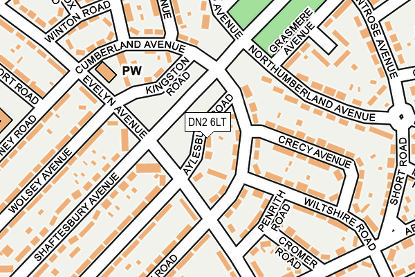 DN2 6LT map - OS OpenMap – Local (Ordnance Survey)