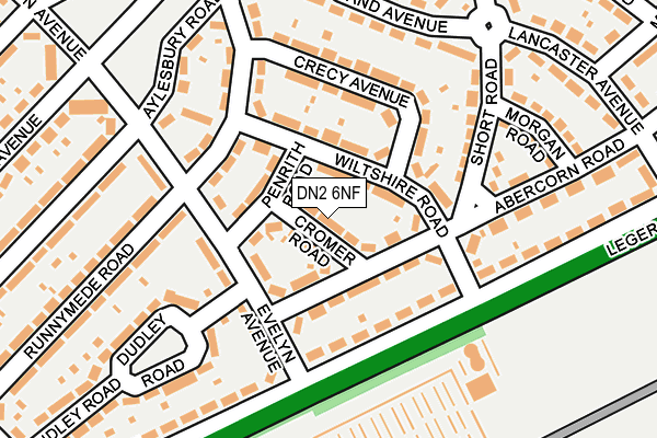 DN2 6NF map - OS OpenMap – Local (Ordnance Survey)