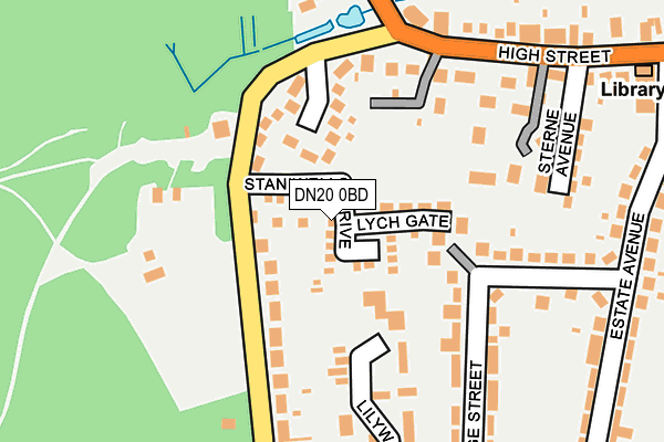 DN20 0BD map - OS OpenMap – Local (Ordnance Survey)