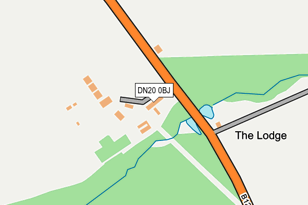 DN20 0BJ map - OS OpenMap – Local (Ordnance Survey)