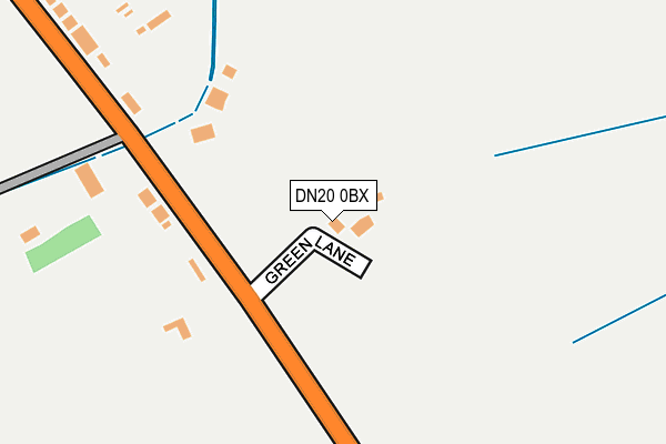 DN20 0BX map - OS OpenMap – Local (Ordnance Survey)