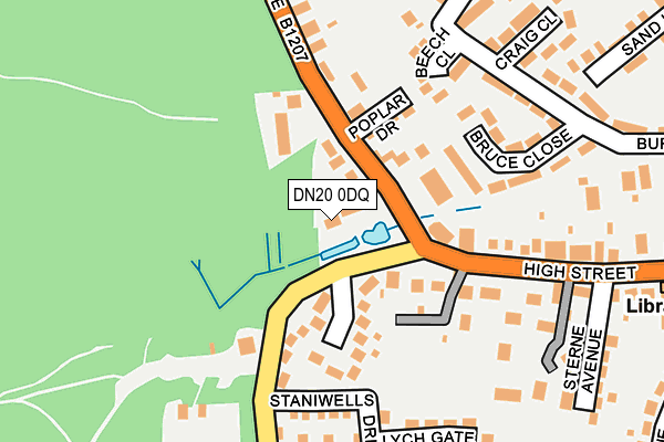 DN20 0DQ map - OS OpenMap – Local (Ordnance Survey)