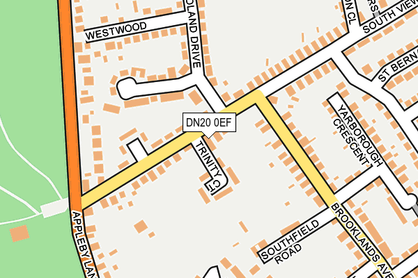 DN20 0EF map - OS OpenMap – Local (Ordnance Survey)