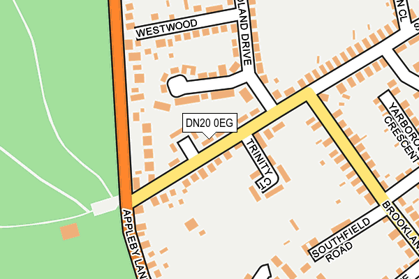 DN20 0EG map - OS OpenMap – Local (Ordnance Survey)