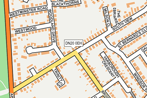DN20 0EH map - OS OpenMap – Local (Ordnance Survey)