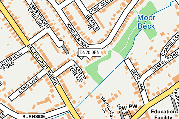 DN20 0EN map - OS OpenMap – Local (Ordnance Survey)