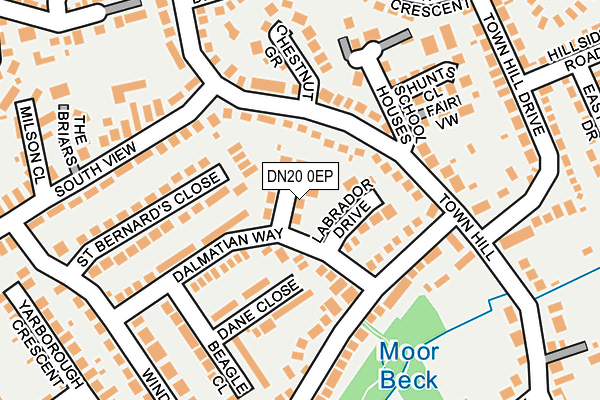 DN20 0EP map - OS OpenMap – Local (Ordnance Survey)