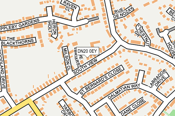 DN20 0EY map - OS OpenMap – Local (Ordnance Survey)