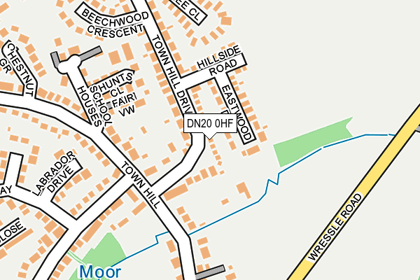 DN20 0HF map - OS OpenMap – Local (Ordnance Survey)